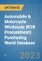 Automobile & Motorcycle Wholesale (B2B Procurement) Purchasing World Database - Product Image