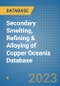 Secondary Smelting, Refining & Alloying of Copper Oceania Database - Product Image