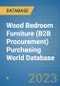 Wood Bedroom Furniture (B2B Procurement) Purchasing World Database - Product Image