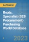 Boats, Specialist (B2B Procurement) Purchasing World Database - Product Image