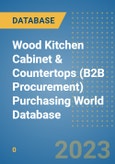 Wood Kitchen Cabinet & Countertops (B2B Procurement) Purchasing World Database- Product Image