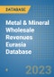 Metal & Mineral Wholesale Revenues Eurasia Database - Product Image