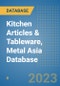 Kitchen Articles & Tableware, Metal Asia Database - Product Image