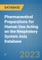 Pharmaceutical Preparations for Human Use Acting on the Respiratory System Asia Database - Product Image