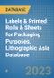 Labels & Printed Rolls & Sheets for Packaging Purposes, Lithographic Asia Database - Product Image