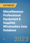 Miscellaneous Professional Equipment & Supplies Wholesalers Asia Database - Product Image