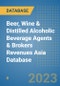 Beer, Wine & Distilled Alcoholic Beverage Agents & Brokers Revenues Asia Database - Product Image