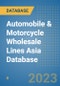 Automobile & Motorcycle Wholesale Lines Asia Database - Product Image