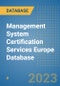 Management System Certification Services Europe Database - Product Thumbnail Image