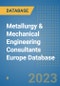 Metallurgy & Mechanical Engineering Consultants Europe Database - Product Thumbnail Image