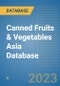 Canned Fruits & Vegetables Asia Database - Product Image