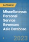 Miscellaneous Personal Service Revenues Asia Database - Product Image