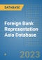 Foreign Bank Representation Asia Database - Product Image
