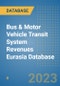 Bus & Motor Vehicle Transit System Revenues Eurasia Database - Product Image