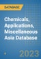 Chemicals, Applications, Miscellaneous Asia Database - Product Image