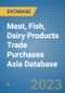 Meat, Fish, Dairy Products Trade Purchases Asia Database - Product Image