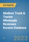 Medium Truck & Tractor Wholesale Revenues Eurasia Database - Product Thumbnail Image