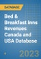 Bed & Breakfast Inns Revenues Canada and USA Database - Product Image