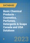Basic Chemical Products - Cosmetics, Perfumes, Detergents & Soaps Canada and USA Database - Product Image