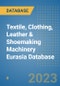 Textile, Clothing, Leather & Shoemaking Machinery Eurasia Database - Product Image