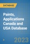 Paints, Applications Canada and USA Database - Product Image