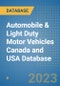 Automobile & Light Duty Motor Vehicles Canada and USA Database - Product Image