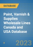 Paint, Varnish & Supplies Wholesale Lines Canada and USA Database- Product Image