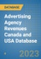 Advertising Agency Revenues Canada and USA Database - Product Thumbnail Image