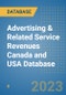 Advertising & Related Service Revenues Canada and USA Database - Product Thumbnail Image