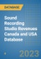 Sound Recording Studio Revenues Canada and USA Database - Product Image