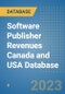 Software Publisher Revenues Canada and USA Database - Product Thumbnail Image