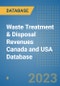 Waste Treatment & Disposal Revenues Canada and USA Database - Product Image