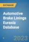 Automotive Brake Linings Eurasia Database - Product Image