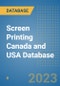 Screen Printing Canada and USA Database - Product Image