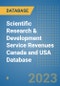Scientific Research & Development Service Revenues Canada and USA Database - Product Image