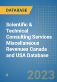 Scientific & Technical Consulting Services Miscellaneous Revenues Canada and USA Database- Product Image