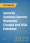 Security Systems Service Revenues Canada and USA Database - Product Image
