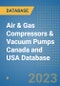 Air & Gas Compressors & Vacuum Pumps Canada and USA Database - Product Image
