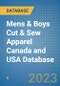Mens & Boys Cut & Sew Apparel Canada and USA Database - Product Image