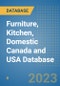 Furniture, Kitchen, Domestic Canada and USA Database - Product Image