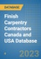 Finish Carpentry Contractors Canada and USA Database - Product Image
