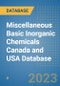 Miscellaneous Basic Inorganic Chemicals Canada and USA Database - Product Thumbnail Image