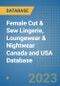 Female Cut & Sew Lingerie, Loungewear & Nightwear Canada and USA Database - Product Thumbnail Image