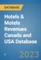 Hotels & Motels Revenues Canada and USA Database - Product Image