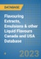 Flavouring Extracts, Emulsions & other Liquid Flavours Canada and USA Database - Product Thumbnail Image