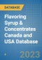 Flavoring Syrup & Concentrates Canada and USA Database - Product Image