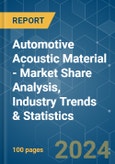 Automotive Acoustic Material - Market Share Analysis, Industry Trends & Statistics, Growth Forecasts 2019 - 2029- Product Image