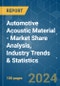 Automotive Acoustic Material - Market Share Analysis, Industry Trends & Statistics, Growth Forecasts 2019 - 2029 - Product Image