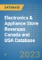 Electronics & Appliance Store Revenues Canada and USA Database - Product Thumbnail Image