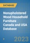 Nonupholstered Wood Household Furniture Canada and USA Database - Product Image